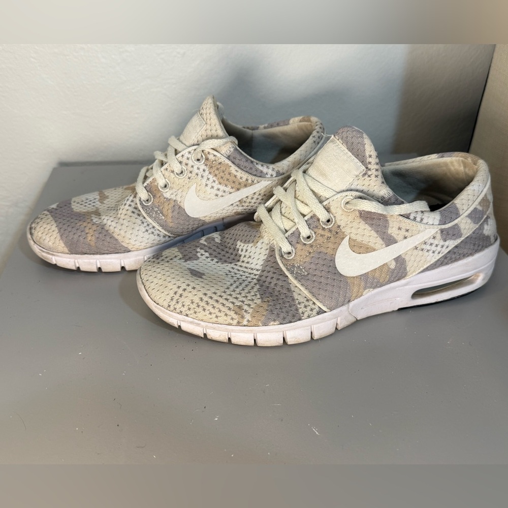 Nike SB Stefan Janoski Max iD Desert Camo Sneakers - Rare Women’s Sz 7.5